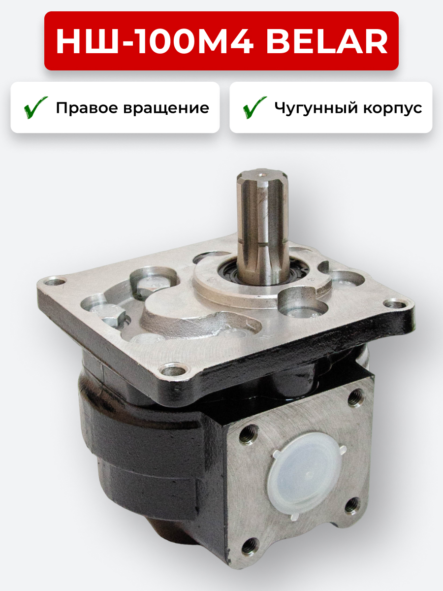 НШ-100 Belar Чугун правое (100 л/мин, 210 бар)